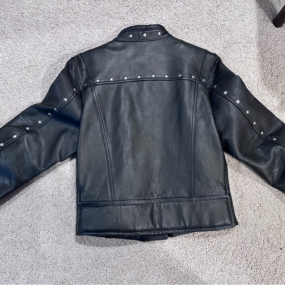 Motorcycle Jacket Size Medium Leather - image 2
